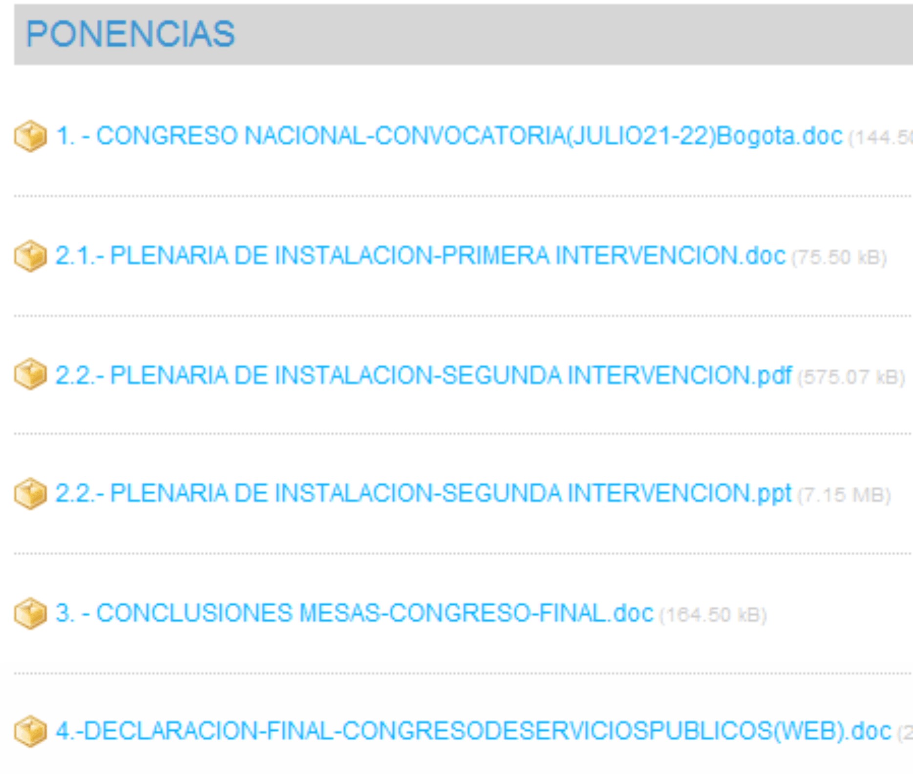 PONENCIAS