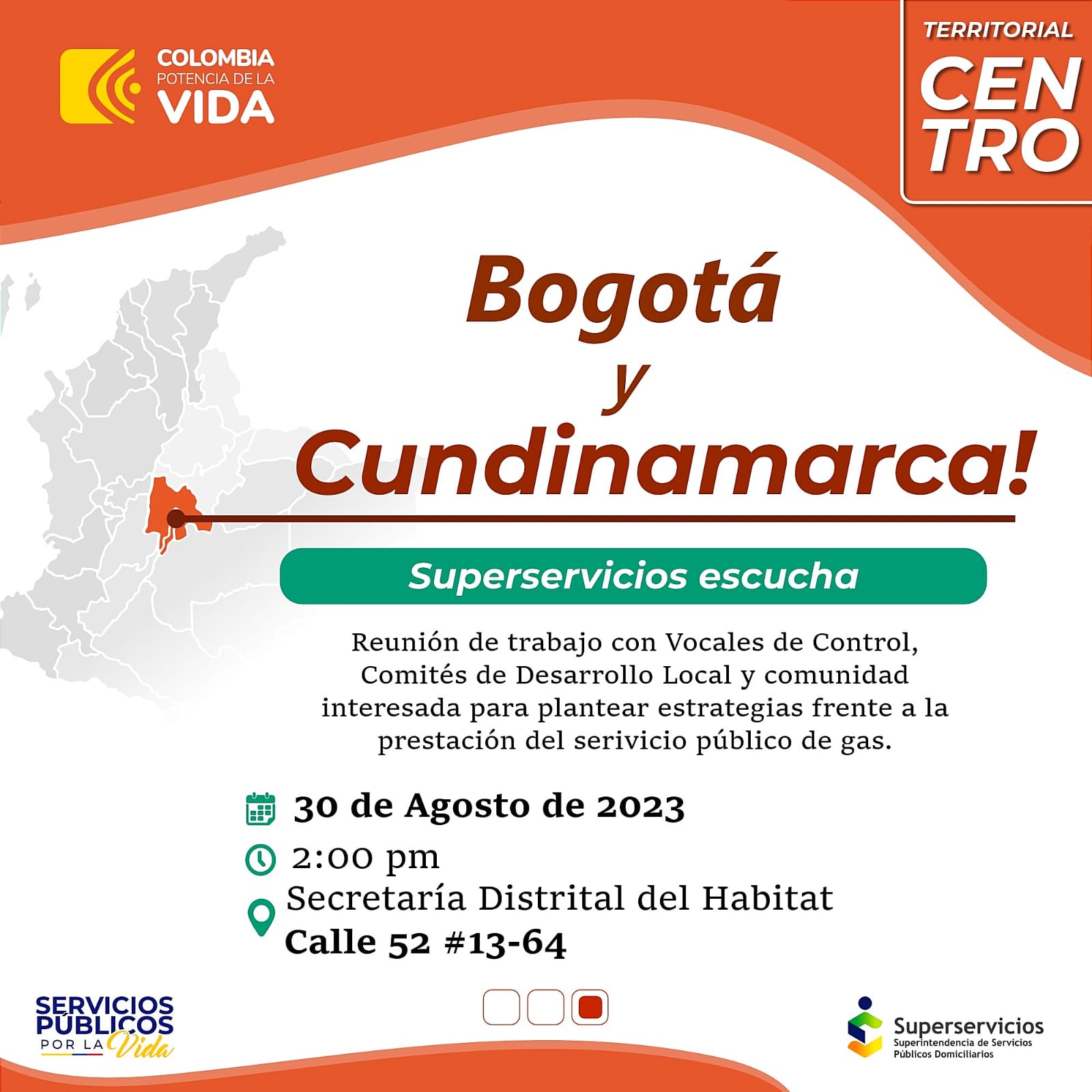 SUPERSERVICIOS CONVOCA A USUARIOS DEL GAS