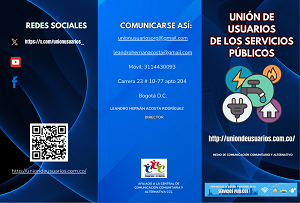 PORTAFOLIO DE SERVICIOS DEL MEDIO UNIÓN NACIONAL DE USUARIOS DE LOS SERVICIOS PÚBLICOS
